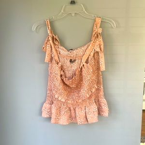 2 Piece Smocked Crop Top & Skirt